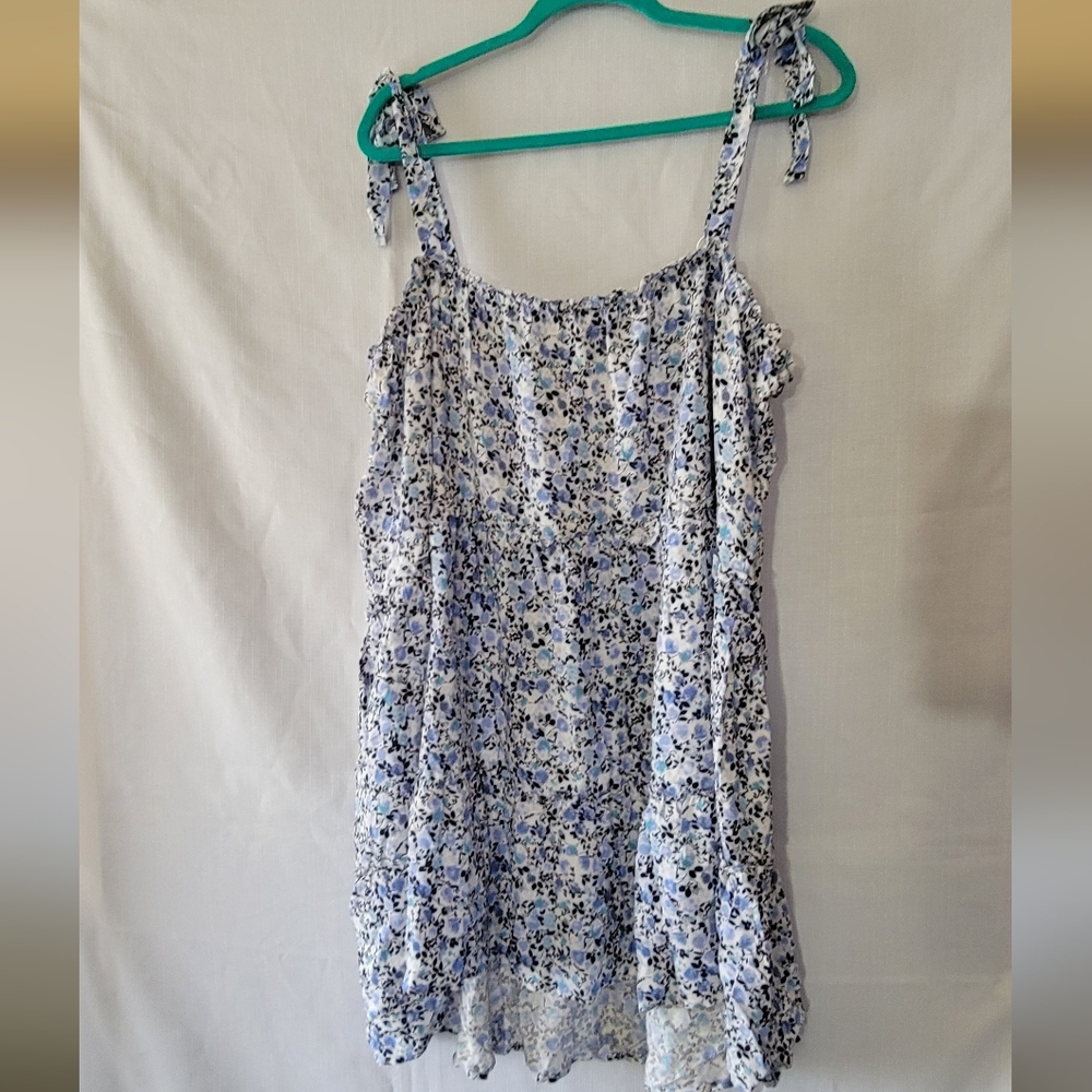 Womens As You Wish 3X Dress Blue Floral